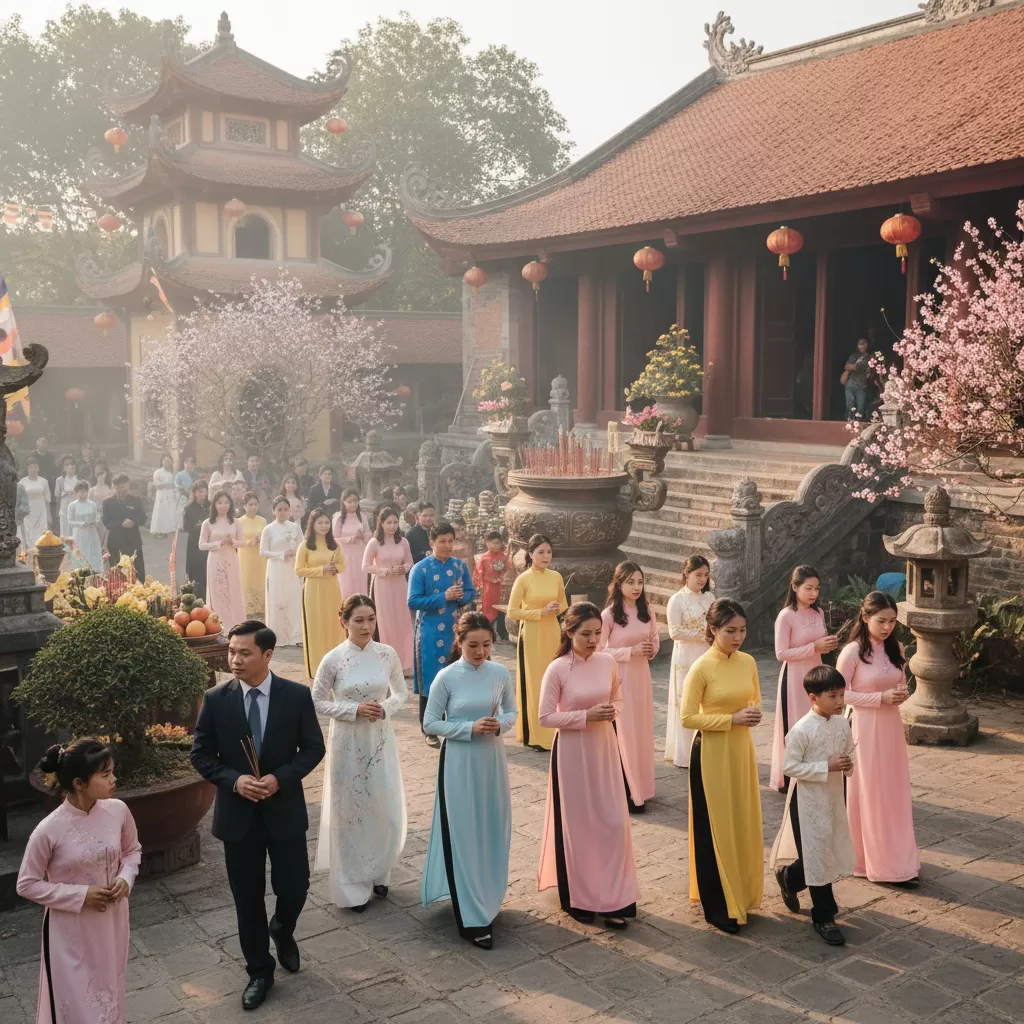 Du khách nên lựa chọn trang phục lịch sự và kín đáo khi tham gia hành lễ