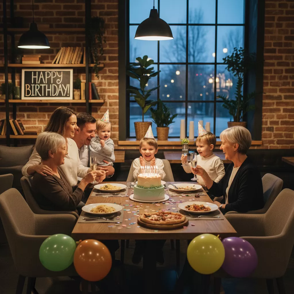 Bữa tiệc sinh nhật gia đình ấm áp là dịp để các thành viên gắn kết tình cảm