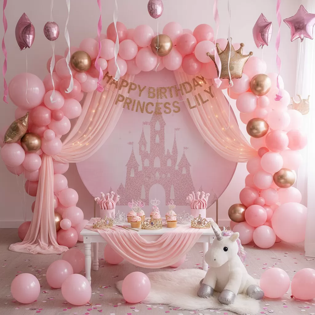 Mẫu trang trí sinh nhật cho bé đầy màu sắc và sáng tạo theo chủ đề hoạt hình