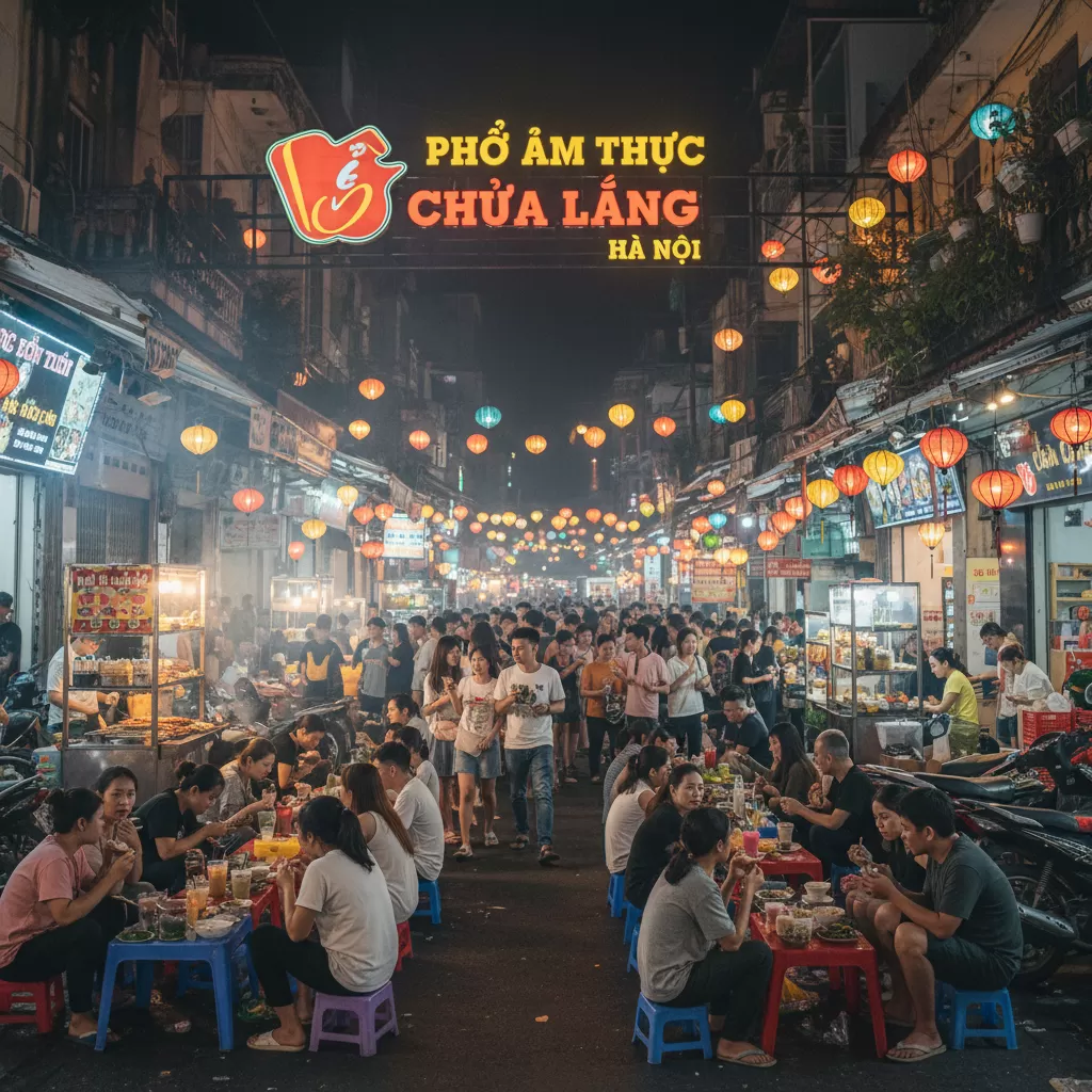 Khám phá thiên đường ẩm thực đường phố tại khu vực Chùa Láng