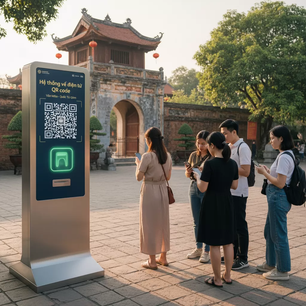 Hệ thống vé điện tử hiện đại giúp du khách thuận tiện hơn khi mua vé tham quan