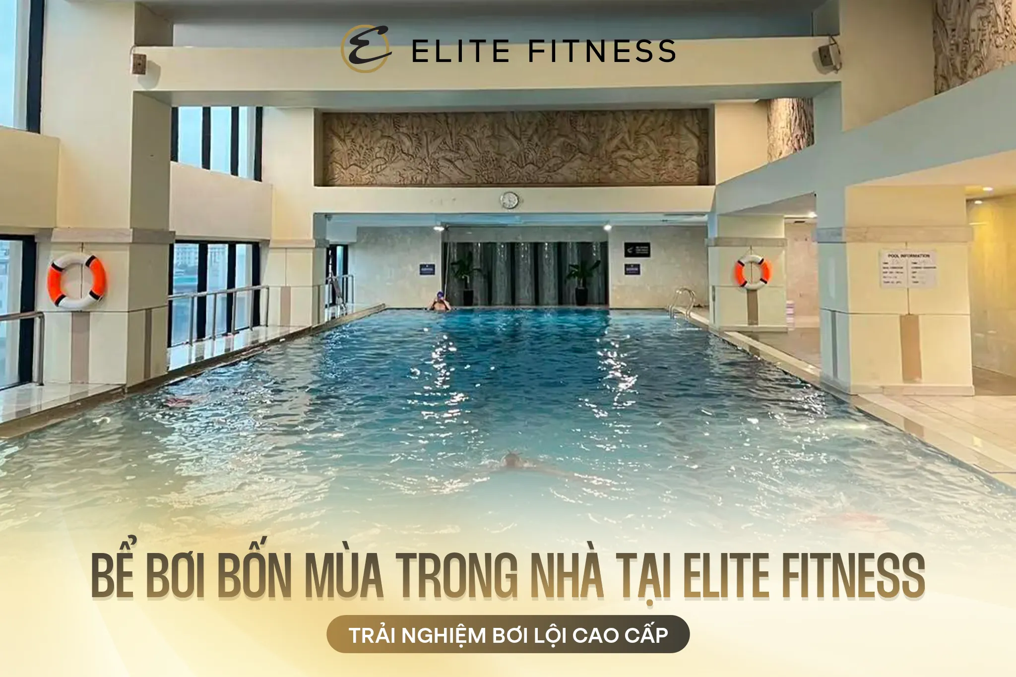 Hệ thống bể bơi bốn mùa hiện đại tại Tokyo Fitness