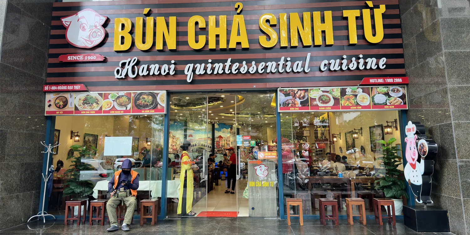 Bún chả Sinh Từ Đặng Văn Ngữ  Sự kết hợp giữa truyền thống và chuyên nghiệp