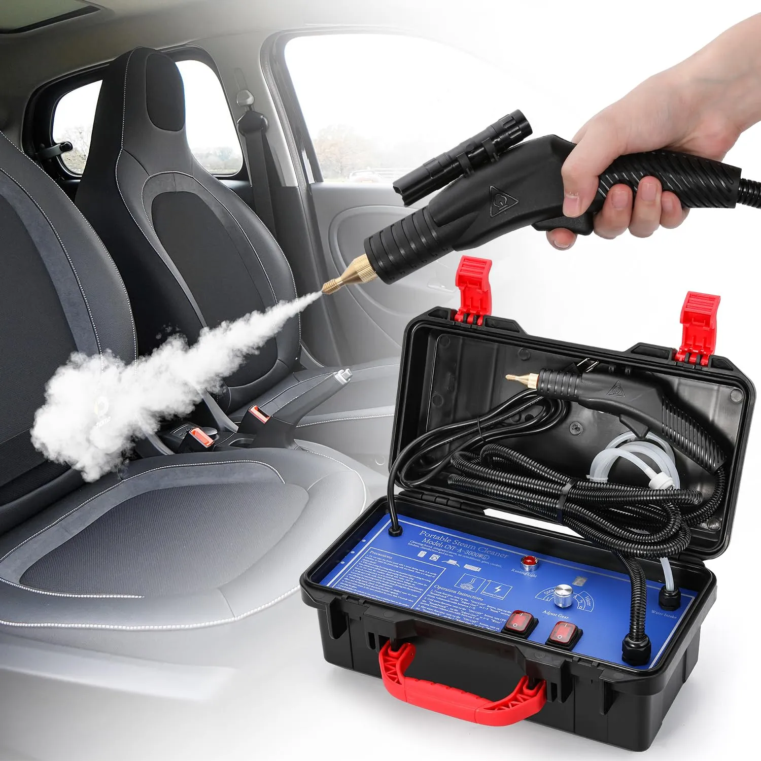 Hệ thống máy móc hiện đại hỗ trợ quy trình rửa xe và dọn nội thất chuyên sâu