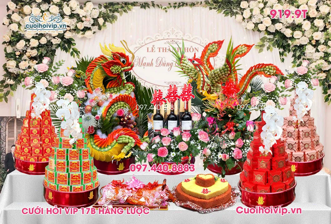 Sự chu đáo trong từng chi tiết nhỏ nhất của bộ mâm quả cưới hỏi