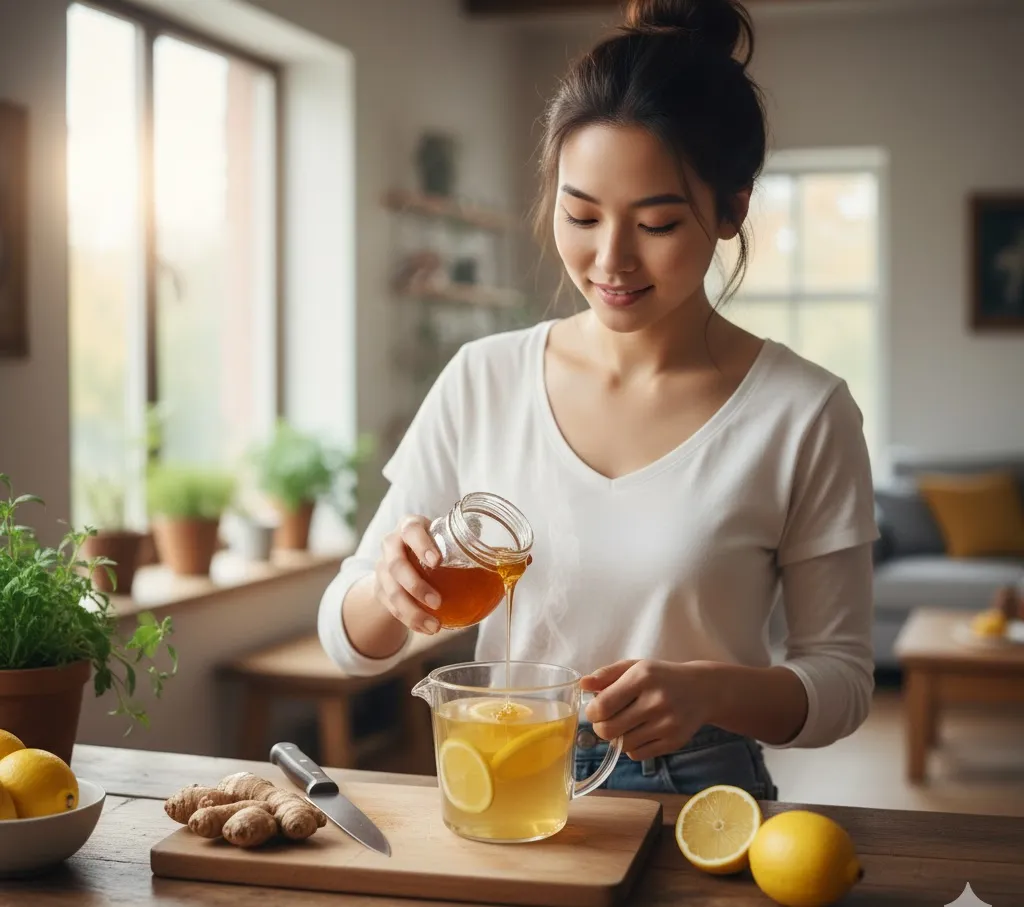 Mật ong rừng kết hợp cùng chanh và gừng là bài thuốc quý cho hệ hô hấp và sức khỏe