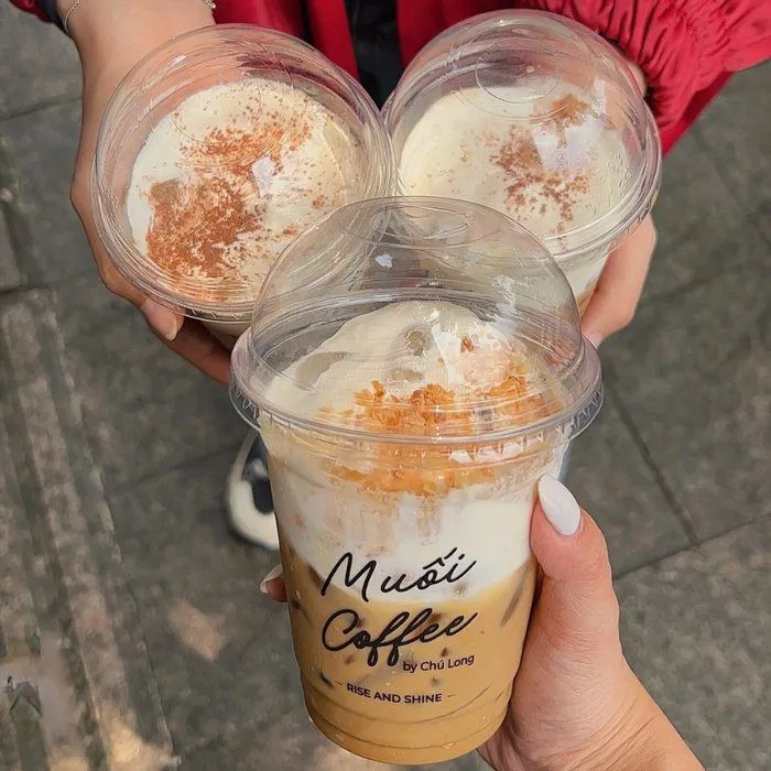 Cà phê muối  Một trong những món đồ uống mới được yêu thích nhất tại quán