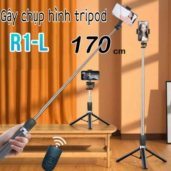 Thiết kế tích hợp thông minh giữa gậy selfie và chân đế tripod giúp tối ưu hóa trải nghiệm người dùng