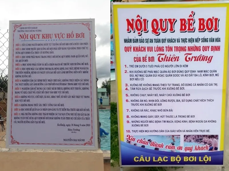 noi-quy-be-boi Tuân thủ các quy định an toàn giúp bảo vệ bản thân và cộng đồng