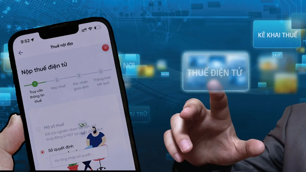 Màn hình xác nhận giao dịch nộp thuế thành công qua hệ thống điện tử eTax