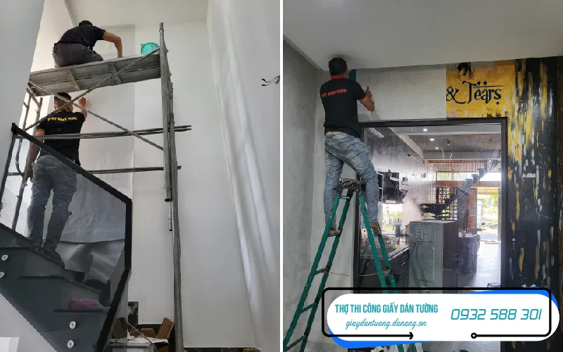 Kỹ thuật dán giấy tỉ mỉ giúp các đường mí nối hoàn toàn vô hình đảm bảo tính thẩm mỹ cao