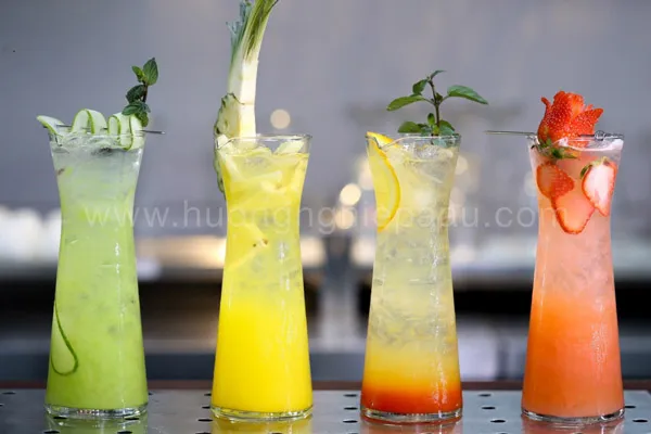 Menu đồ uống được đầu tư bài bản về cả hương vị lẫn hình thức trình bày