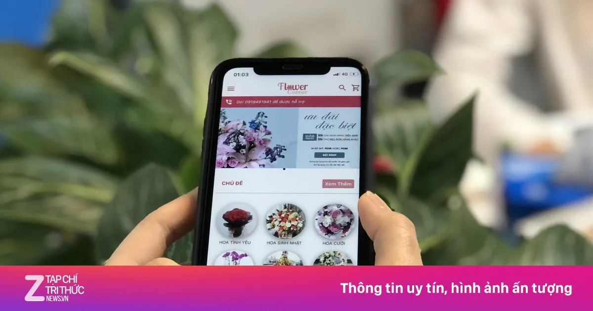 Quy trình đặt hoa trực tuyến nhanh chóng và tiện lợi